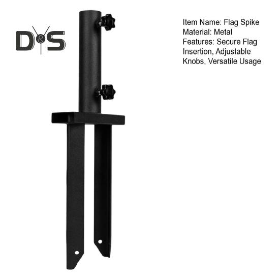 Сверхпрочный держатель для флагштока, металлический штырь для флага, наземный, регулируемое основание для флага, универсальные осветительные колышки, стойка для улицы, устойчивая к ржавчине