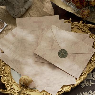 12 шт./компл., винтажный набор конвертов с цветами, классическая пишущаяся бумага для письма, уплотнительная наклейка, набор конвертов, школьные и офисные канцелярские принадлежности