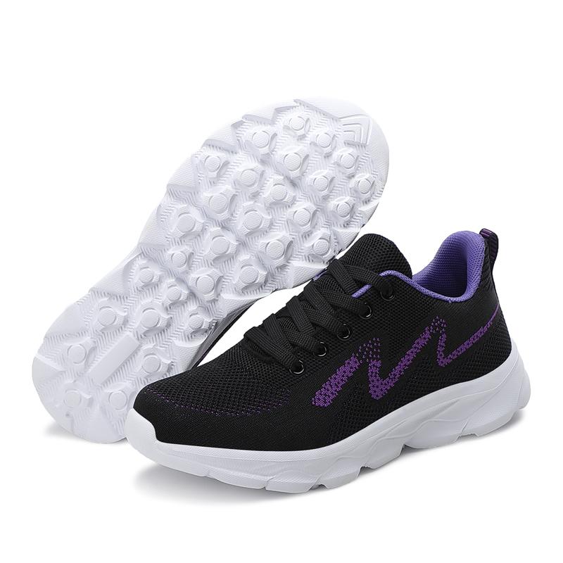 Black Shoes For Women Casual Summer Woman Sneakers Lightweight Flat Female Casual Sneaker Footwear Lightweight Soft Soled Sports