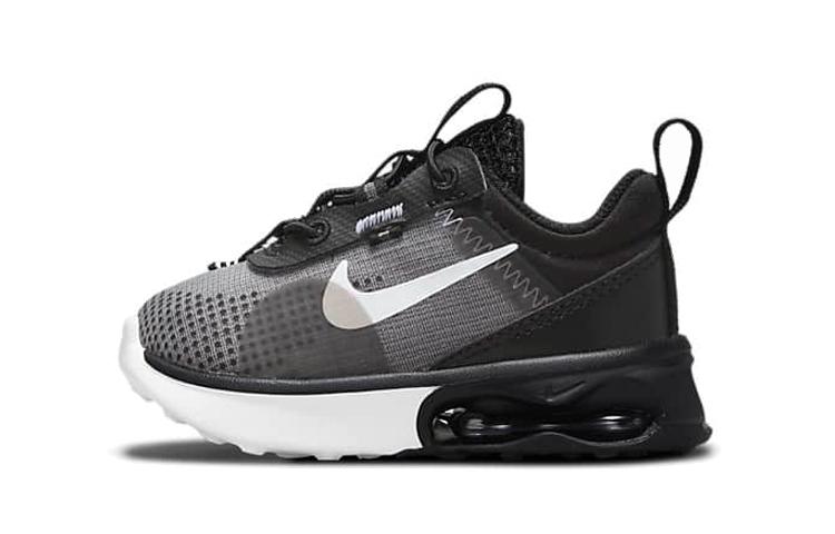 Nike Кроссовки Air Max 2021 Low top для бега Черно-серые для младенцев и малышей DB1110-001