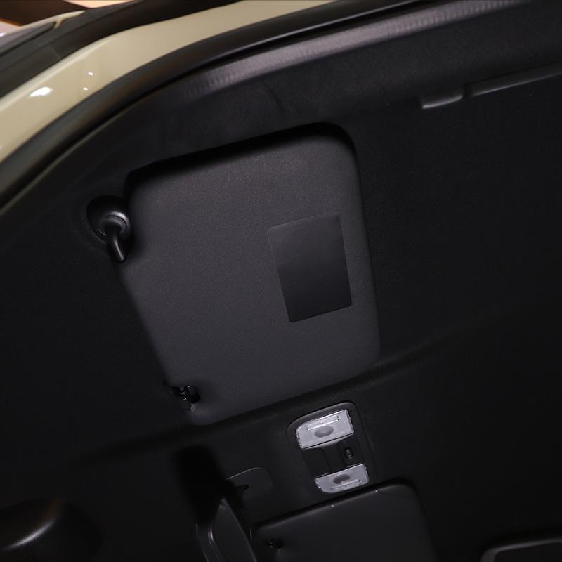 Для Honda N-BOX JF3 JF4 2017-ПВХ из углеродного волокна/черная центральная консоль автомобиля, косметическая наклейка на зеркало, отделка автомобиля