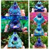 Chakra Pyramid Crystal Energy Orgonite Reiki Natural Healthy Tools Ornaments Resin Stones Crafts Gift