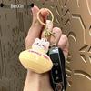 Adorable Cartoon Cat Flying Disc Keychain and Bag Charm