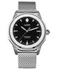 Renaissance Steel And Black Milanese Automatic NY41-AD1M-6B2AA 200M Unisex Watch