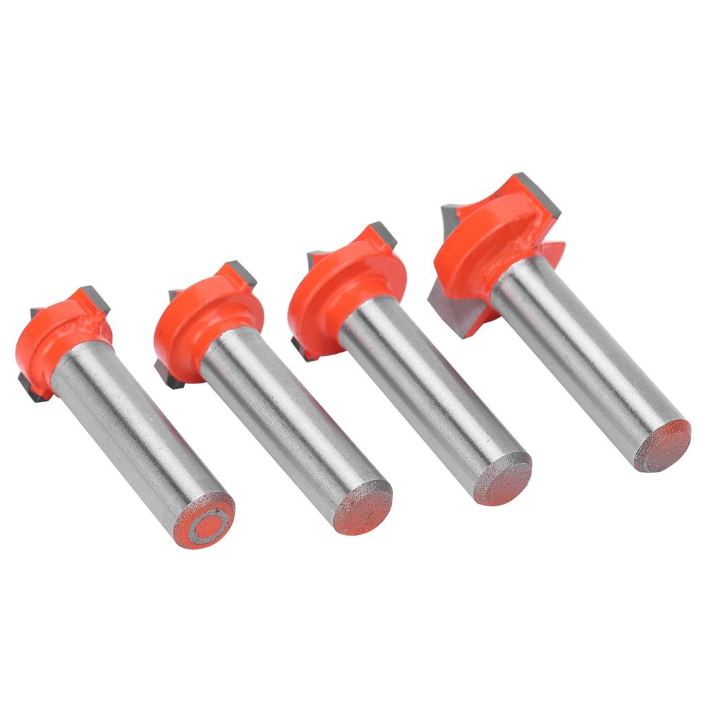 4Pcs Woodworking Router Bits Set 8 Shank SharpenNosed Engraving Machines  Milling Cutter