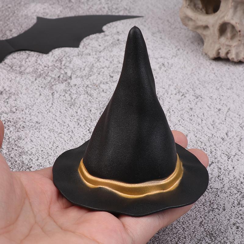 6/10 шт фетровая ткань крошечные шляпы орнамент крышка миниатюрная шляпа ведьмы маленькие шляпы для украшения торта Хэллоуин украшение игрушка