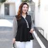 Plus-size Women's Casual Shirt Spring Loose Top Chubby Sister