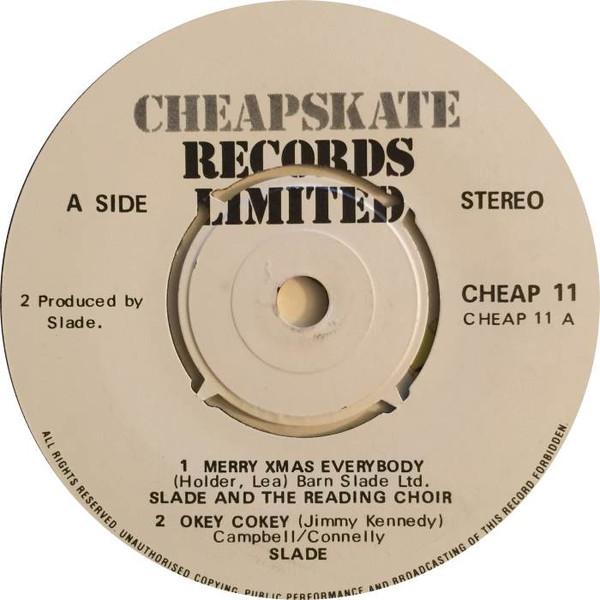 7inch Record SLADE - Xmas Ear Bender CHEAP11 Cheapskate Reco 1980 UK Rock Used