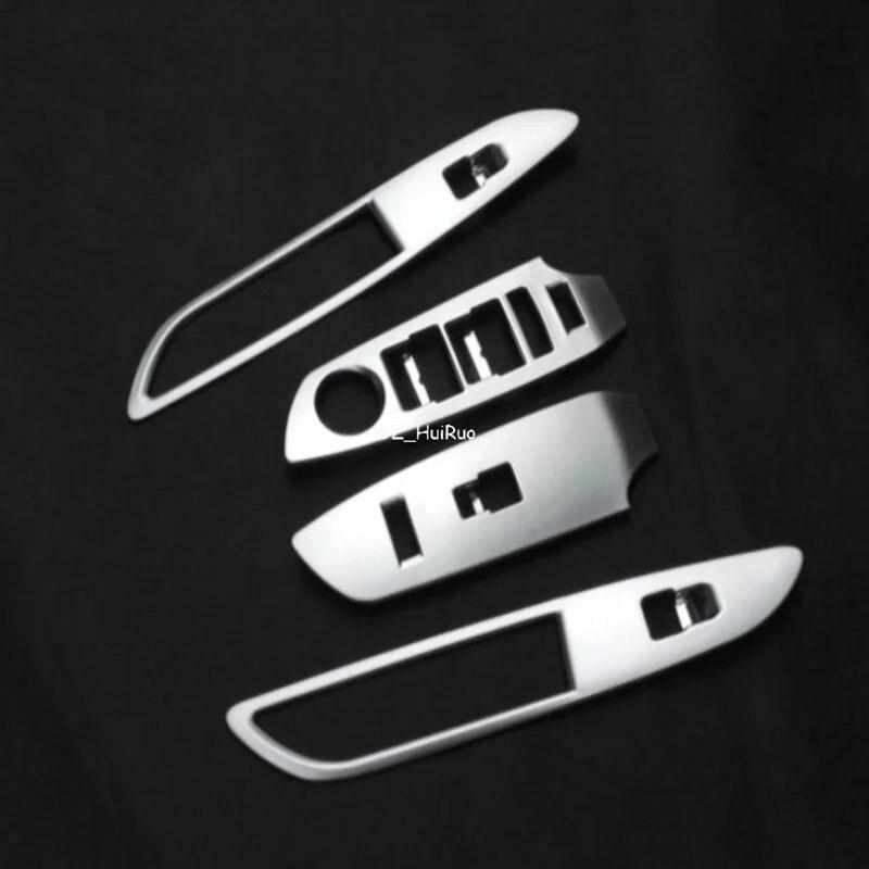 For Chevrolet Trax 2013 2014 2015 ABS Chrome Interior Door Button Switch Panel Cover 4pcs