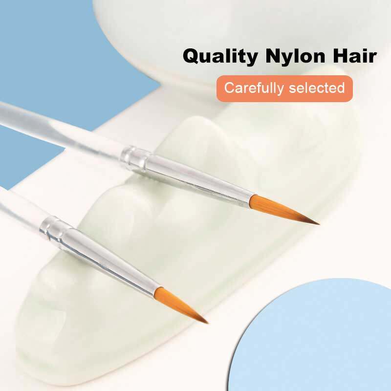 JOWOART JOWOART очень тонкий наконечник нейлоновый волос 9 шт акварельная кисть прозрачный акриловый стержень крючок ручка для штрихов для начинающих художников