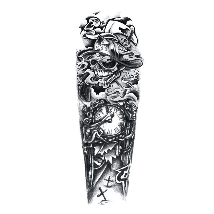 Наклейка на всю руку с татуировкой, большая цветочная наклейка на руку, водонепроницаемая наклейка на всю руку, имитация татуировки, набор Amazon, отдельная татуировка