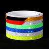 8M Universal Anti-collision Car Body Reflective Colorful Stickers Motorcycle Bike Body Rim Wheel Warning Sticker Accessories