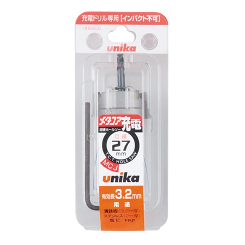 Unika 22mm Metacore Cordless Carbide Hole Saw (unika) MCJ-22 (MCJ Type)