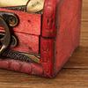 Wooden Box Vintage Style Floral Craft Old Memory Touch Jewelry Storage Wooden Treasure Case for Collection