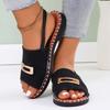 Women Sandals 2025 New Fashion Outdoor Flat Shoes Women Casual Beach Holiday Luxury Sandals Open Toe Platform Shoes for Women