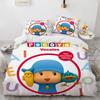 Комплект постельного белья Pocoyo 3D-принт Пододеяльник и наволочка Одеяло Пуховое одеяло Семейное украшение Дом Теплый текстиль Чехол Комплект постельного белья