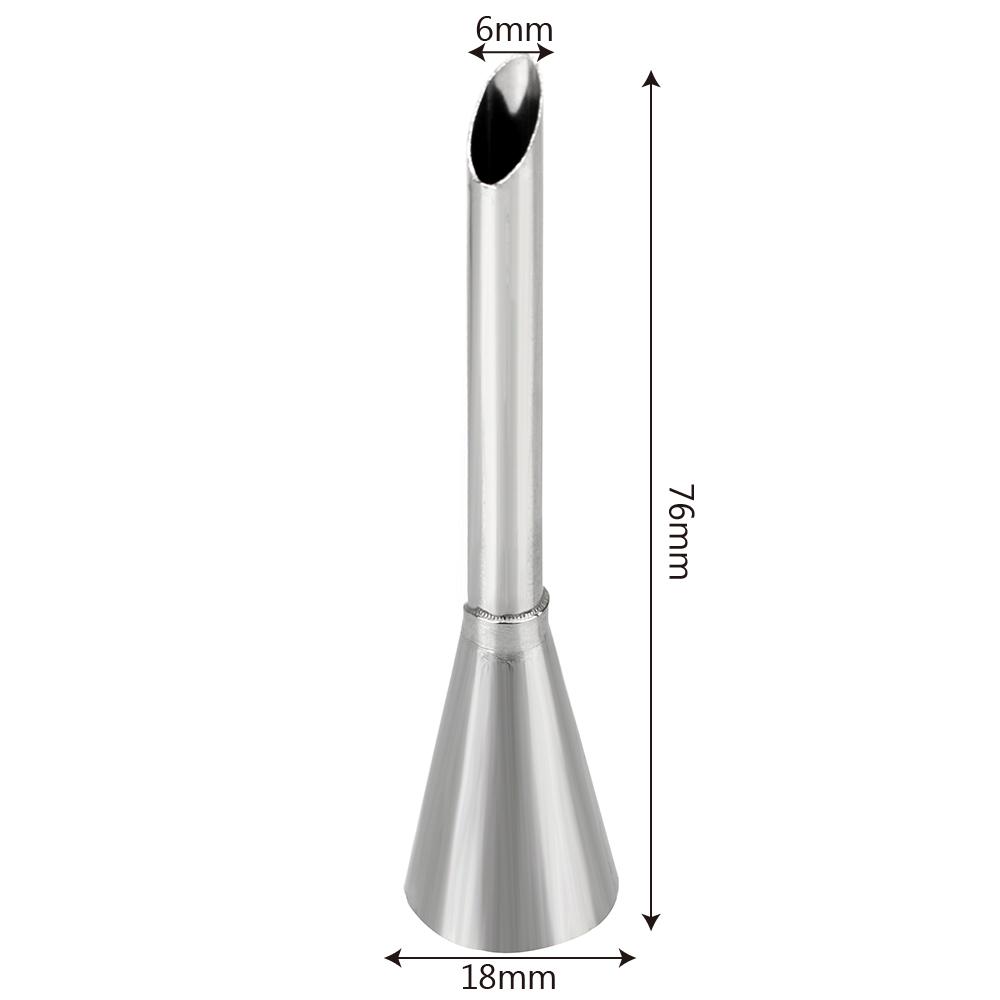 Чашка из нержавеющей стали для капкейков, инъектор для слоек, русский шприц, насадка для крема и глазури, 1 шт., насадка для слоек, инструмент для украшения выпечки