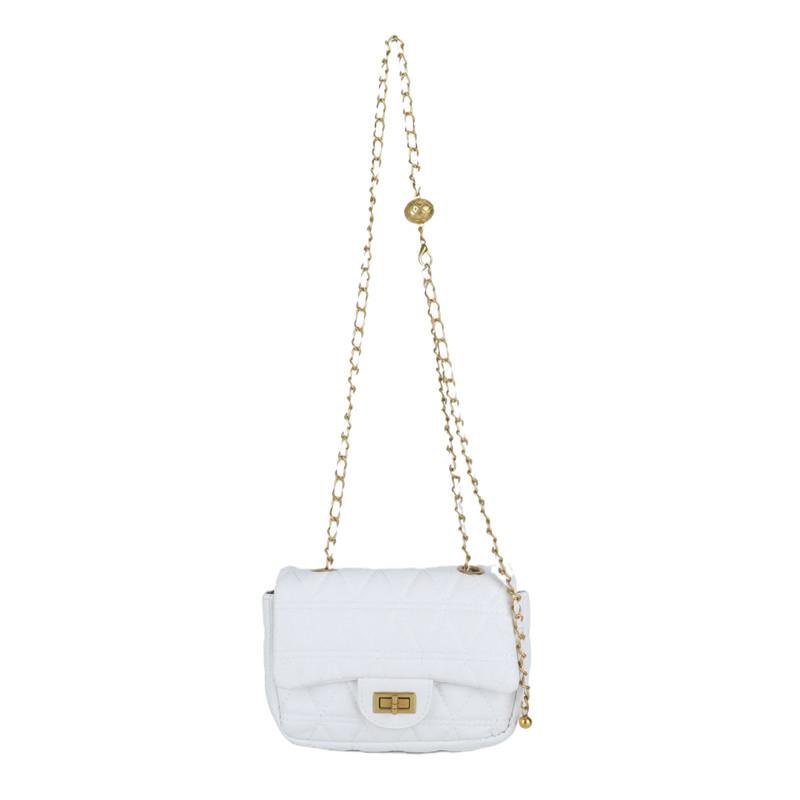 Сумка-цепочка с ромбом женская 2024 новый нишевый дизайн летняя фактурная сумка через плечо текстурная маленькая квадратная сумка