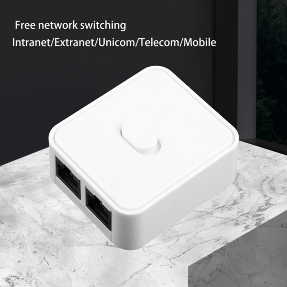 2-портовый гигабитный сетевой коммутатор 1000 Мбит/с RJ45, сетевой разветвитель, селектор удлинителя кабеля, бесплатный 2-сторонний разъем адаптера