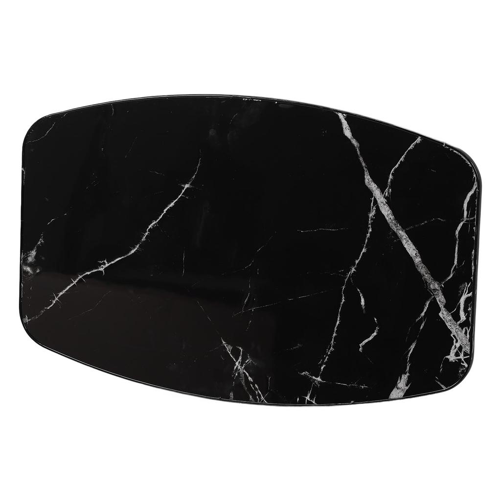 Solid Wood Tabletop Waterproof Removable Tea Table Top for Camper RV Car Yacht Floating Bridge Deck Terrace Black Marble