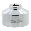 32mm Hex Oil Filter Socket - 3/8" Drive Removal Tool for Automotive Oil Filter Disassembly