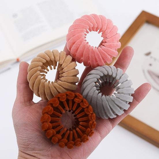 Заколка для волос «Птичье гнездо», расширяемая, держатель для хвоста, ленивая пластина-гнездо, заколка для волос, создающая пучок, тонкая, густая, изящная, вьющаяся заколка для волос, женские аксессуары для волос