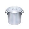 Thunder Group Aluminum Stockpot, Induction Compatible, 24cm, 10L Capacity, with Measuring Plate and Lid, Commercial Grade, IALZND024