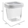 OXO Storage Container, Airtight Lock Top, 0.6L, Small, Square