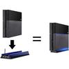 Stand with HUB & Blue Light for PS4, Blue Led Light Vertical Stand Base with 3 USB HUB Port for Sony Playstation4 PS4 Console