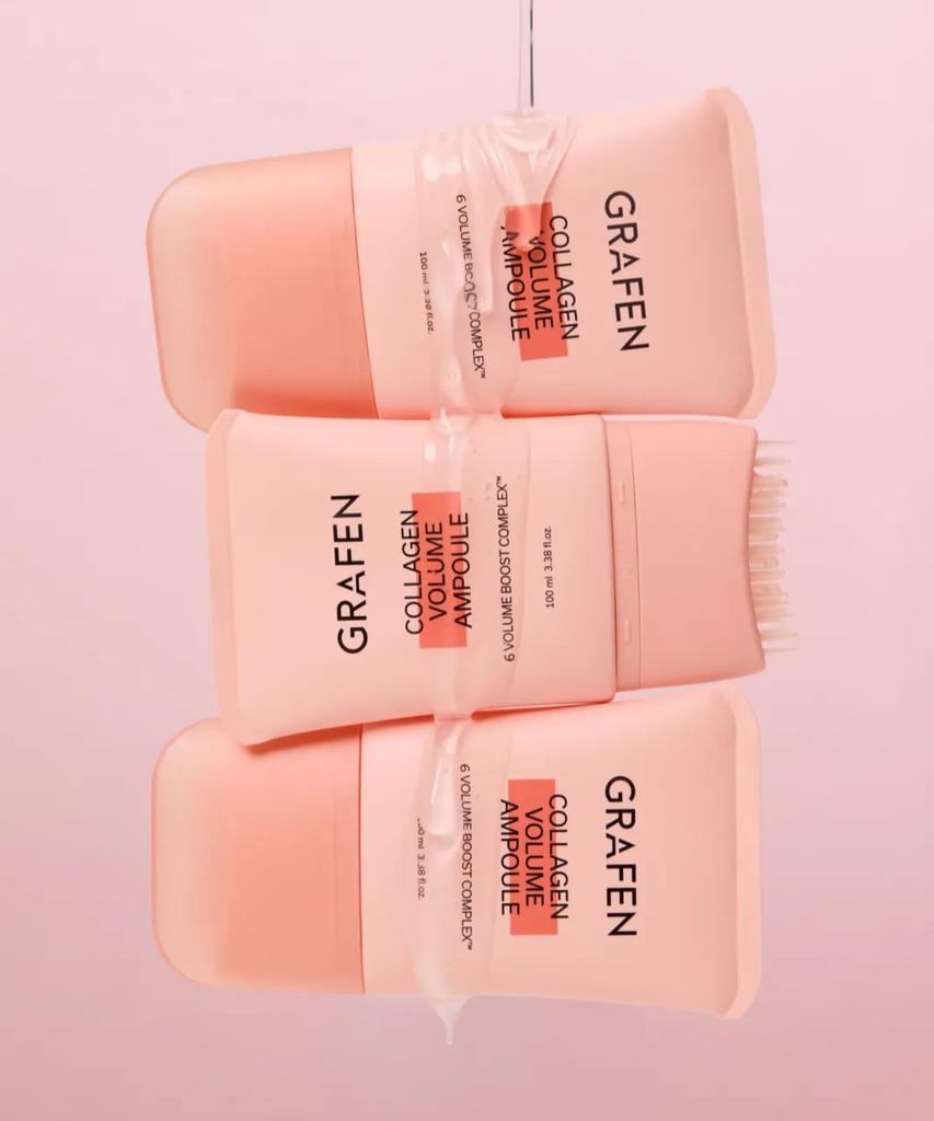 Collagen Volume Hair Care 3-Piece Set (Shampoo 500ml + Treatment 300ml + Ampoule 100ml)