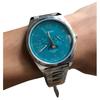 Casio СТАНДАРТНАЯ серия 50 метров водонепроницаемость кварцевый механизм стальной ремешок японские и корейские часы 40 мм мужские часы зеленый циферблат MTP-M300D-3AV