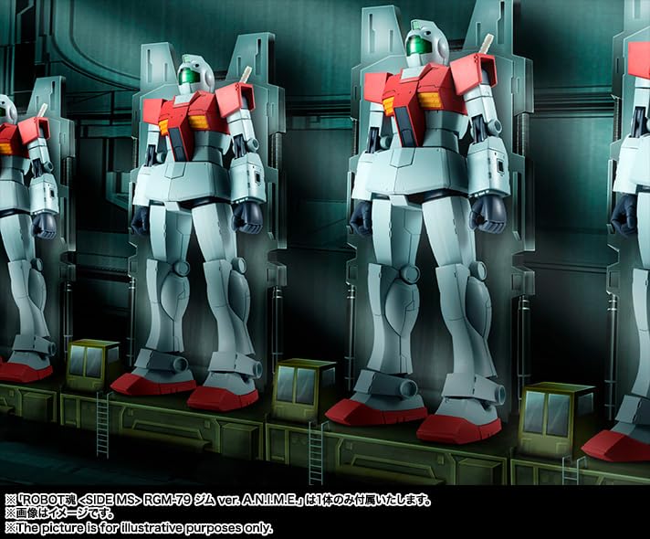 TAMASHII NATIONS ROBOT SPIRITS Mobile Suit Gundam RGM-79 GM ver. A.N.I.M.E. (Rerelease) Approximately 125mm PVC & ABS Painted Movable Figure