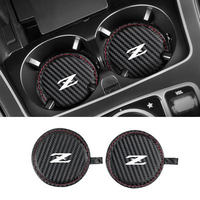 Совместимый с Fairlady Z Автомобильный держатель для напитков с защитой от перегрева FAIRLADY Z Z34 Z33 NISMO Защита от шума Водонепроницаемый и устойчивый к пятнам Автомобильная подставка под стакан с защитой от вибрации 2 шт. Z