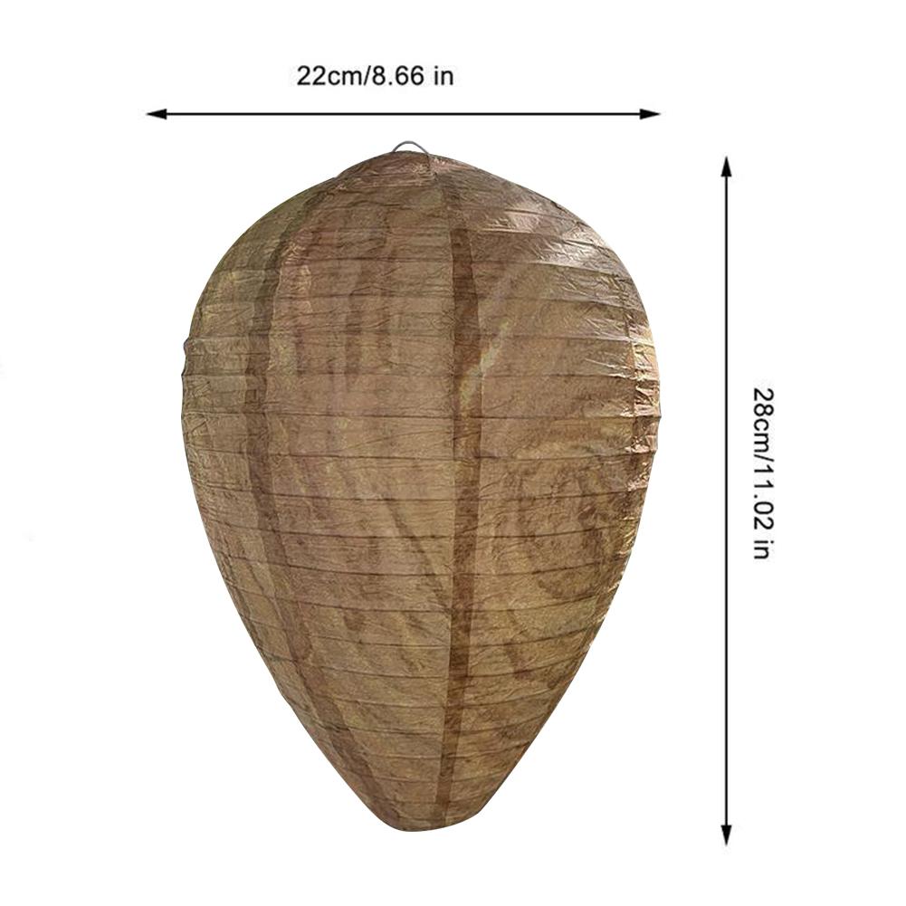 1-5PCS Wasp Nest Decoy Hornets Deterrents Non-Toxic Fake Nest Bee Decoy Beehive Lanterns Hanging Patio Garden Repellent Trap