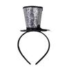 Kids Vintage Fascinator Top Hat Exquisite Glitter for Tea Party Children Costume Pillbox Hat Headwear for