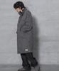 XTONZ Xj143 Military Vintage Washed Long M-65 Field Jacket (Charcoal)