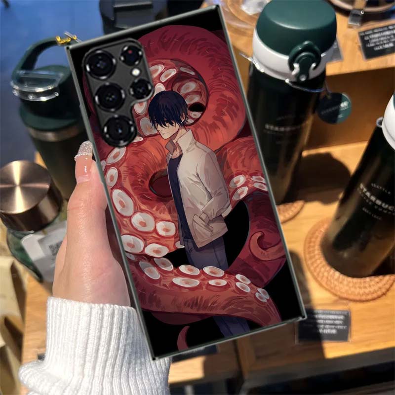 Chainsaw Man Yoshida Cases Phone Case for Samsung Galaxy S26 Ultra S25 Edge S24 S23 FE S21 Plus S20 S22 S10 Cover TPU Capa Shell