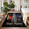 Crystal Velvet Rug Custom Name Text, Soft Non Slip Floor Mat Home DecorWorld of Warcraft