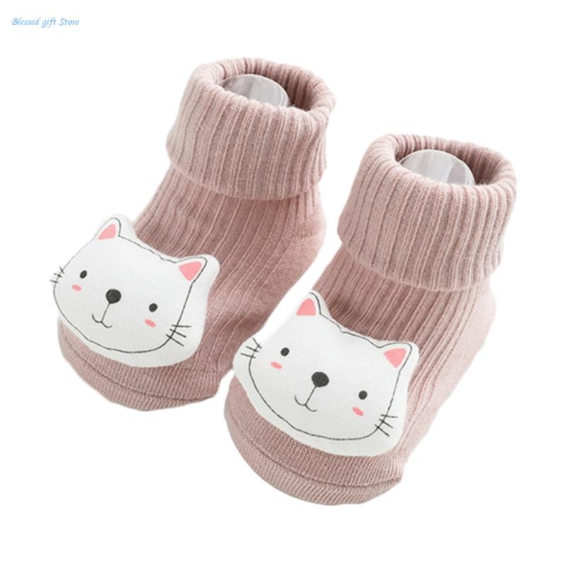 Toddlers Non-slip Socks Cartoon Baby Girls Boys Socks with Grip Cotton Socks Children Floor Socks Showe Gift