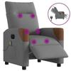 VidaXL Electric Massage Recliner Dark Grey Fabric 3323999