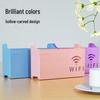 Punch-Free Wall-Mounted Wireless Router and Cable Organizer Box