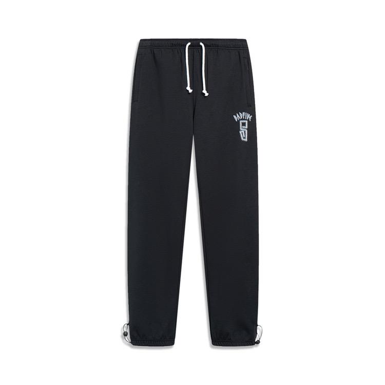 Li-Ning Anti-Wu Series American Retro Basketball Casual Knit Joggers Men Bottoms Black AKLT277-1