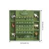 Green Wall-Mounted Calendar Wooden Wooden Background Calendar Practical Pendant Calendar  Bar