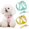 Reflective Dog Harness Leash Safety Pet Chest Strap Chihuahua Dog Harness Vest  Walking