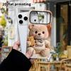 Чехол для телефона: 2D плоский дизайн, подходящий для iPhone 18, 17, 16, 15, 14, 13 Pro, защитный чехол-пленка, стиль для пары, вишневый бант, подарок на Рождество и Хэллоуин
