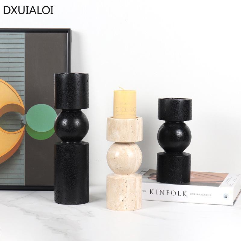 Домашний декор Мраморный подсвечник тумба под телевизор настольные украшения подсвечник свадебное украшение подсвечники декор для стола