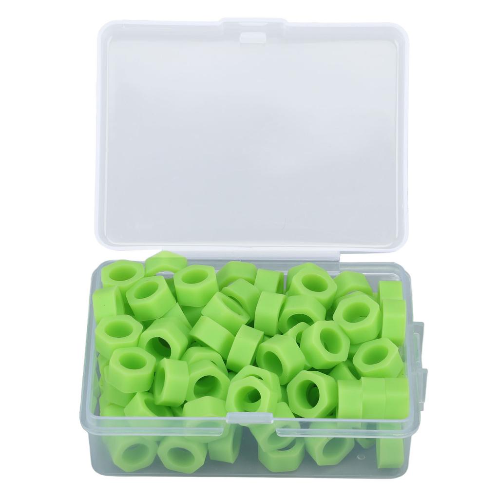 100pcs Dental Rings Silicone Color Instrument Rings for Instruments Identification