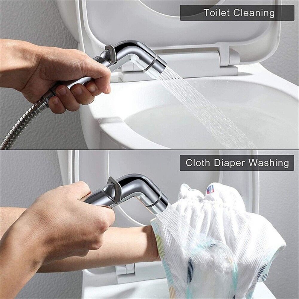Cleaning No Splashing Easy Control Hand Shower Handheld Spray Shattaf Shower Toilet Bidet Sprayer