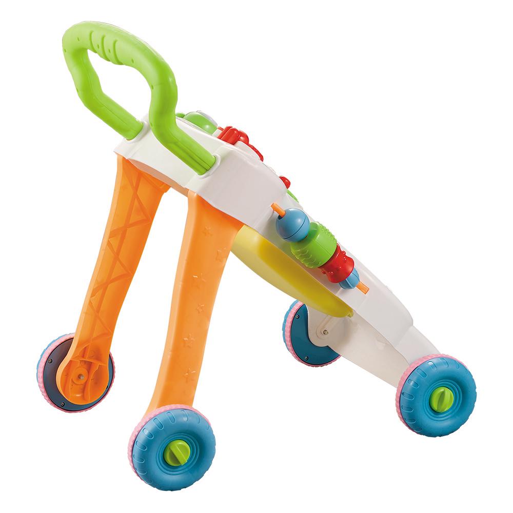 Многофункциональная тележка для малышей SittoStand, музыкальные ходунки из АБС-пластика с регулируемой высотой