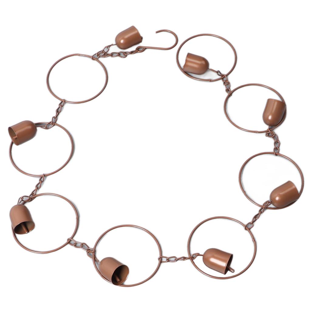 Hanging Rain Chime Metal Beautiful Sound Decorative Bell Shaped Rain Chain for Gutter Drainage